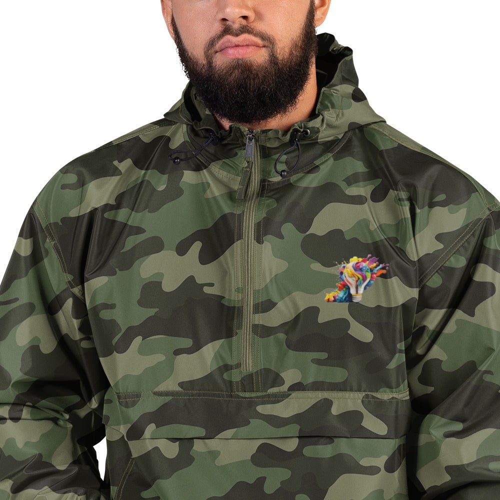Embroidered Champion Packable Jacket - Divine Janisal Design