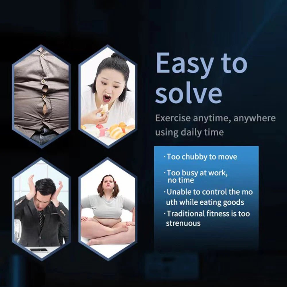 EMS Abdominal Toning Belt Electric Muscle Stimulation Muscle Toner Portable Fitness Massager Waist Trainer Body Slimming Shaping - Divinique