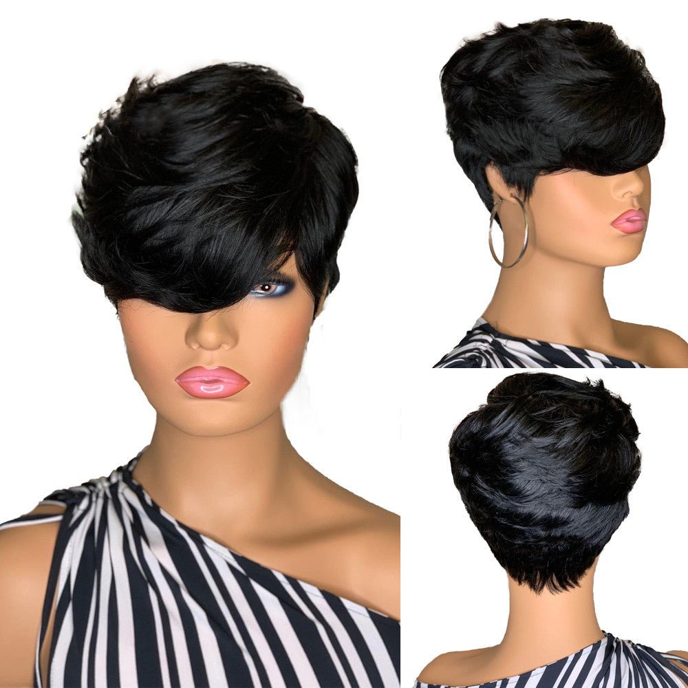 Fluffy Short Hair Wig - Divine Janisal Design