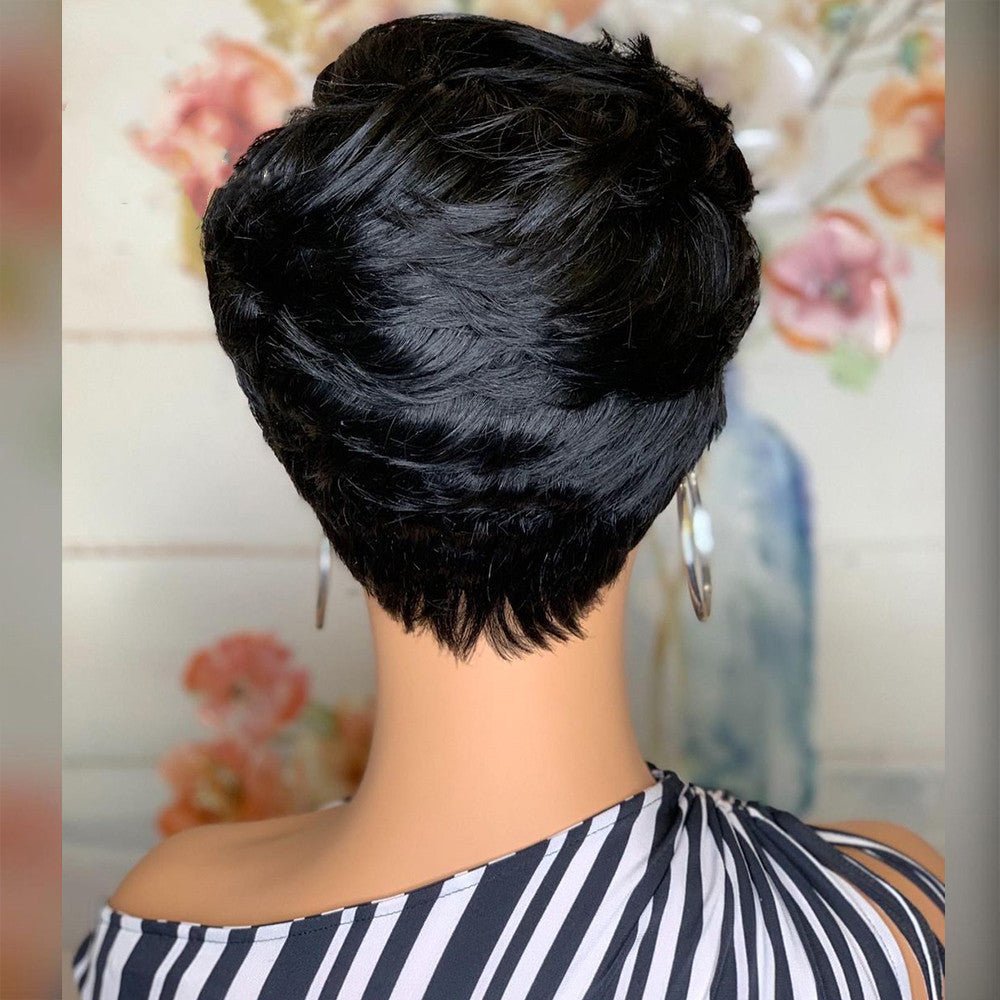 Fluffy Short Hair Wig - Divine Janisal Design