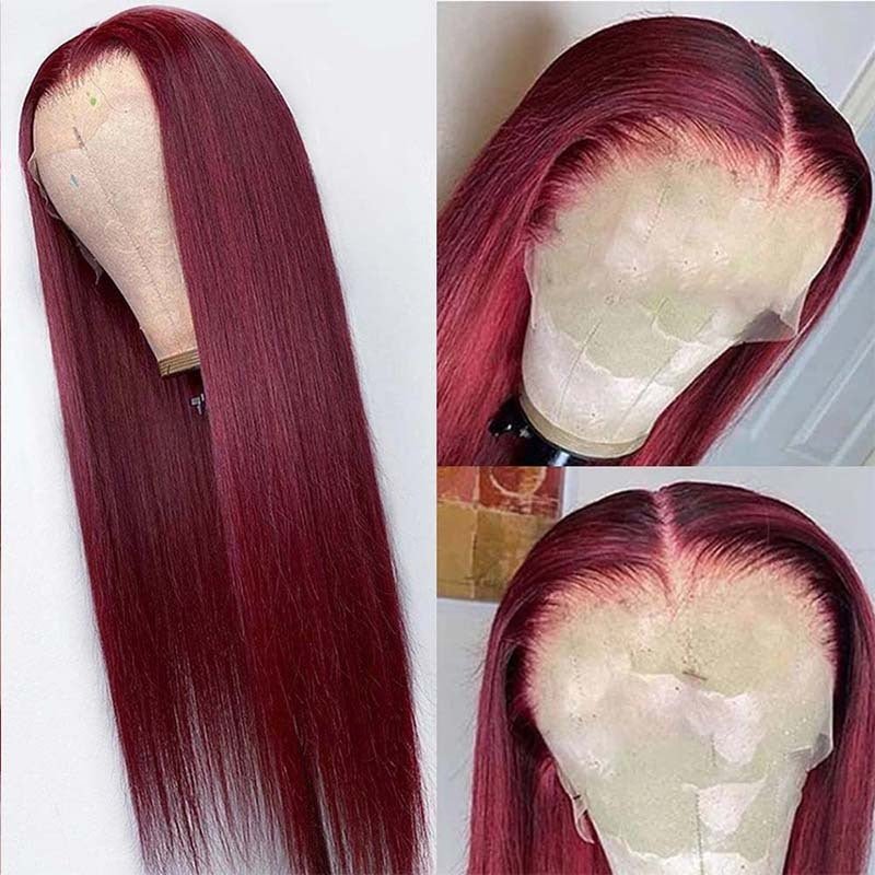 Full Headgear Long Straight Front Lace Wig - Divine Janisal Design