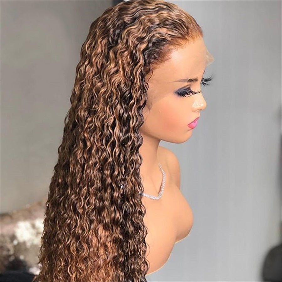 Highlighting Headgear Lace Frontal Wig - Divine Janisal Design