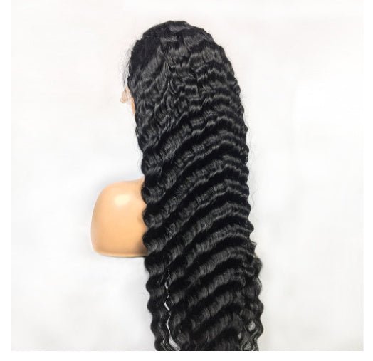 Human Hair Deep Wave Lace Frontal Wigs - Divine Janisal Design