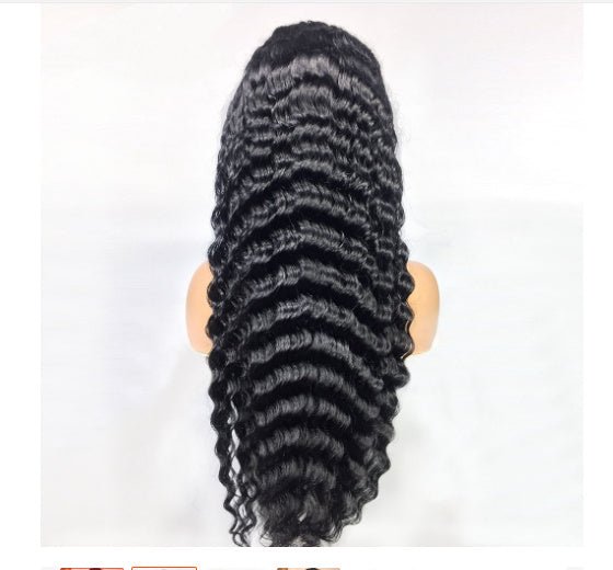 Human Hair Deep Wave Lace Frontal Wigs - Divine Janisal Design