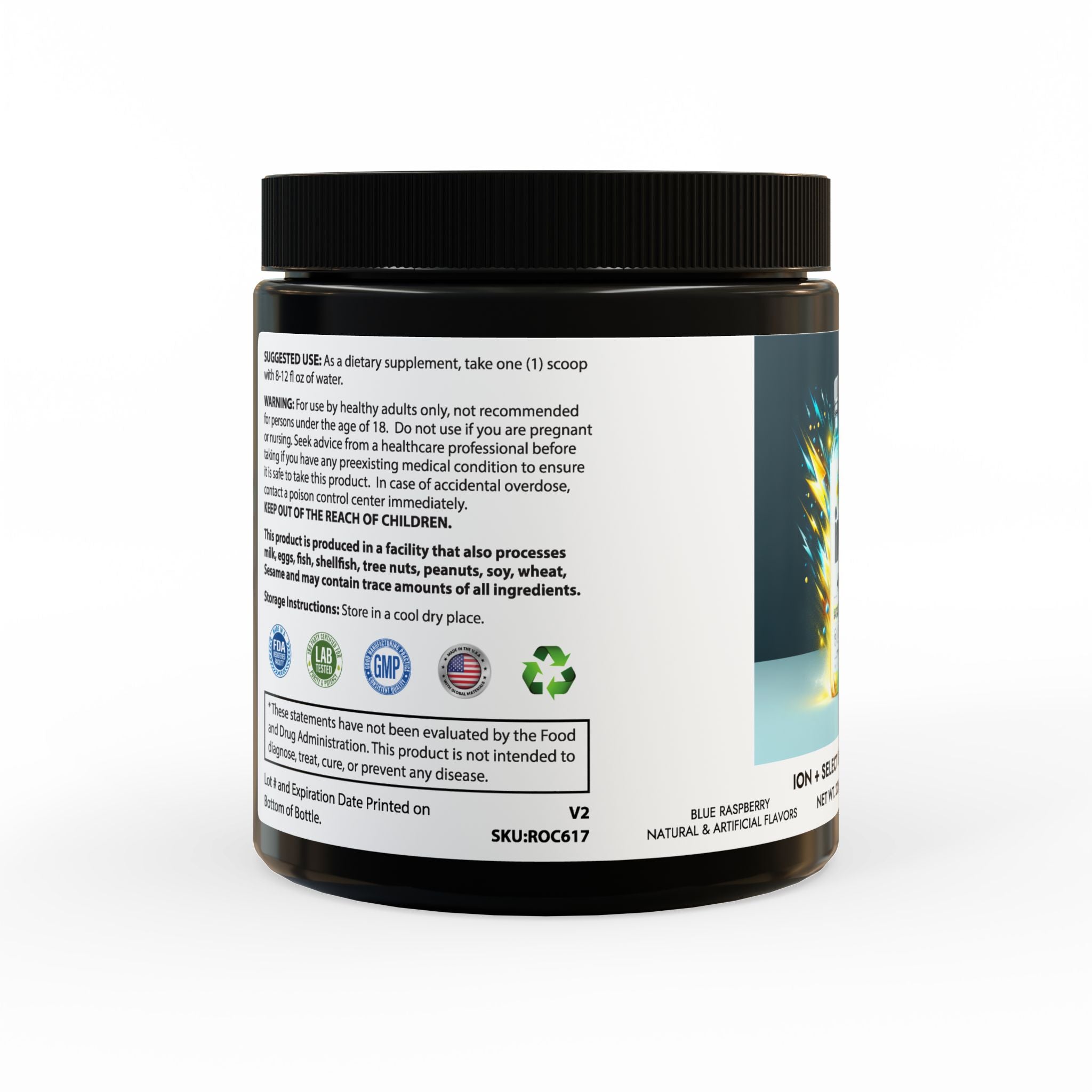 ION + Select Electrolyte Supplement (225g, 7.9oz) - Divine Janisal Design