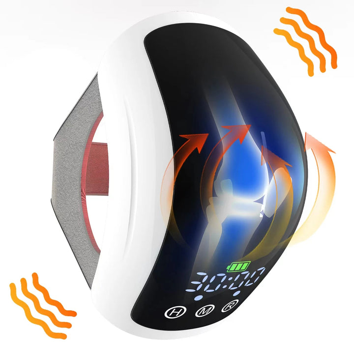 KTS Wireless Laser Therpay Device for Knee Pain Relief 3 in 1 Knee Massager Hot Compress for Osteoarthritis Elbow Leg Arthritis - Divinique