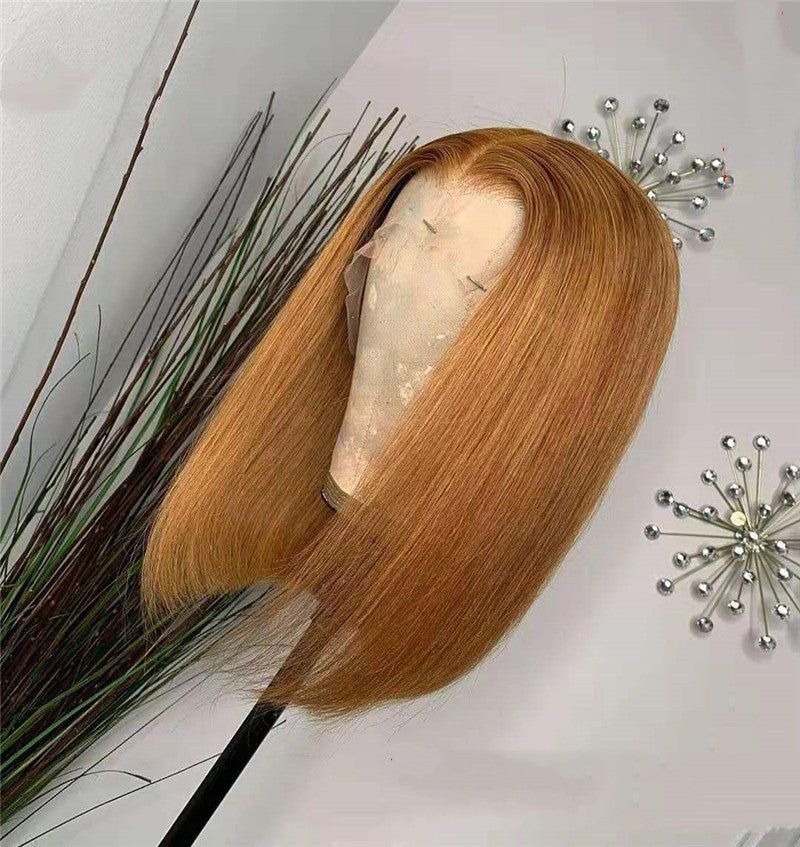 Lace Forehead Wig, Blond Human Hair Wig - Divine Janisal Design