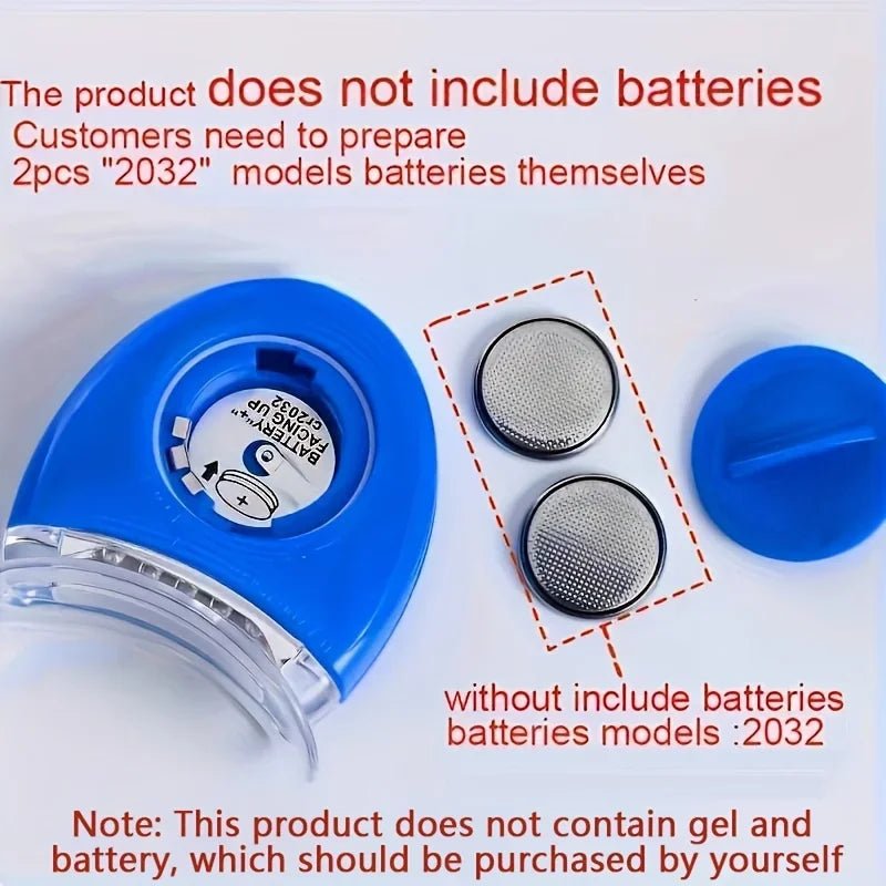 LED Teeth Whitening Light Whitening Blue Light UV Light Bleaching Laser Teeth Bleaching Whiten Lamp Personal Dentals Treatments - Divinique