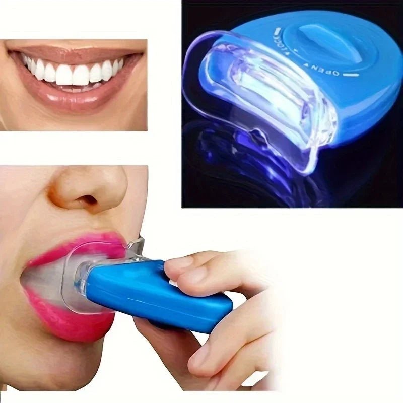 LED Teeth Whitening Light Whitening Blue Light UV Light Bleaching Laser Teeth Bleaching Whiten Lamp Personal Dentals Treatments - Divinique