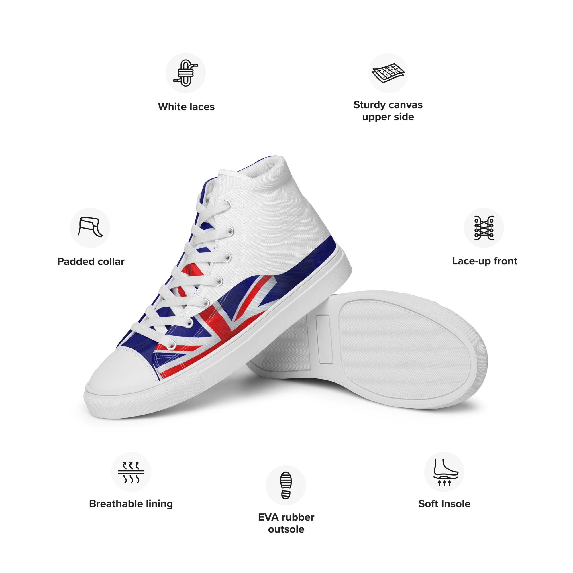 Men’s high top canvas shoes - Divine Janisal Design