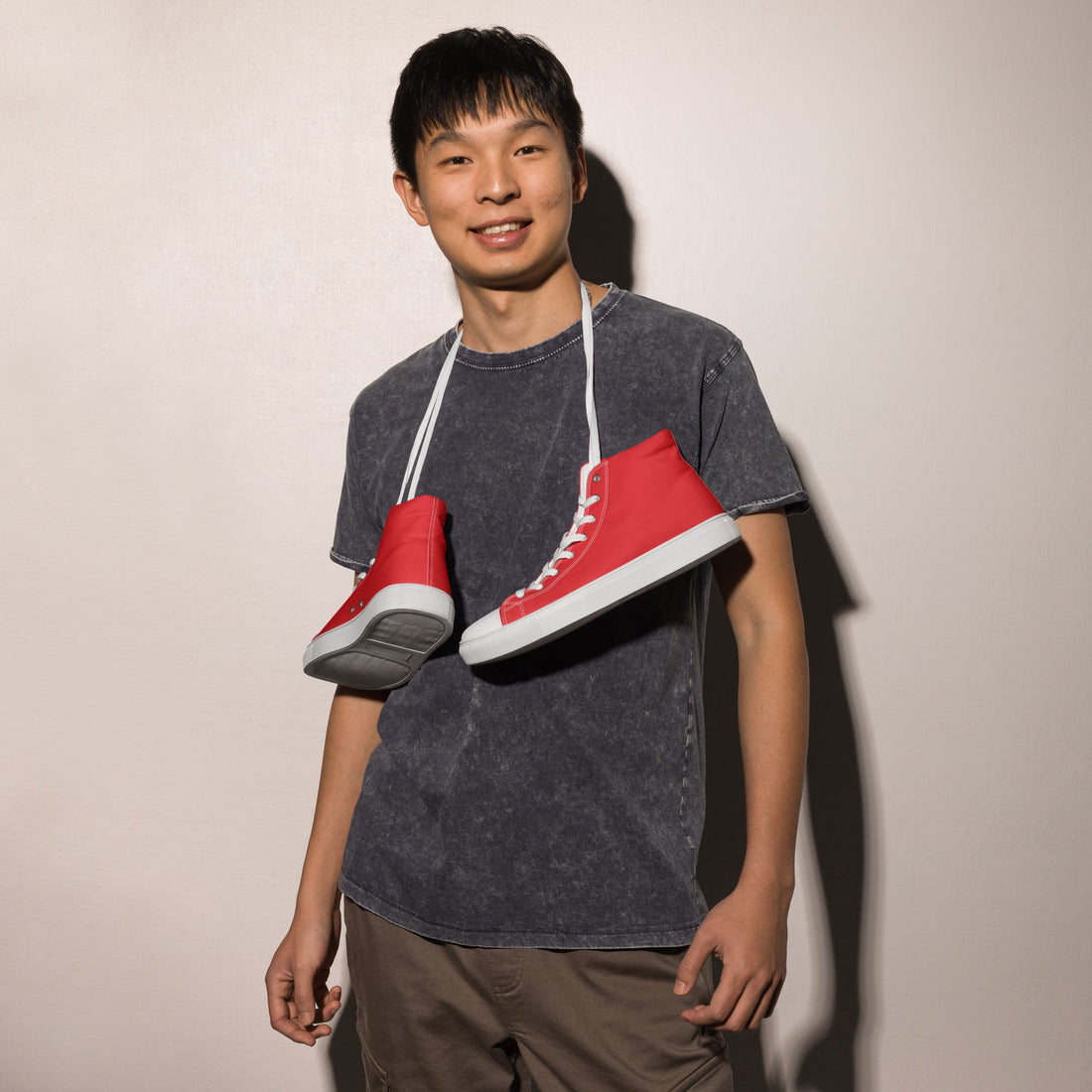 Men’s high top canvas shoes - Divine Janisal Design