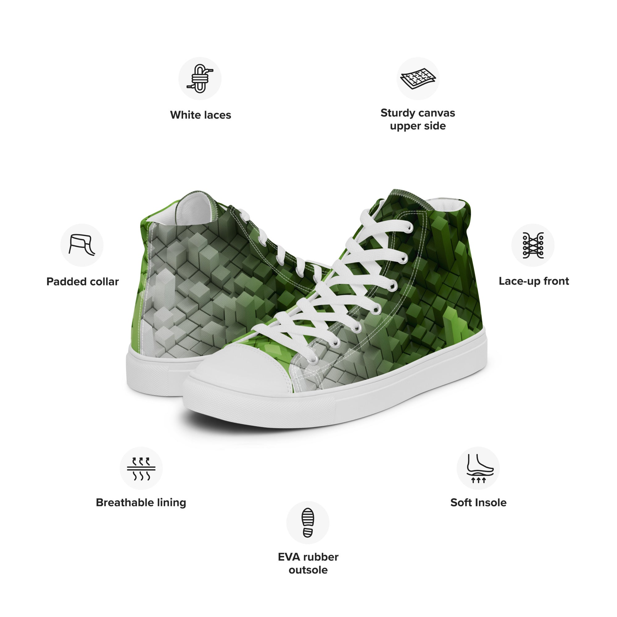 Men’s high top canvas shoes - Divine Janisal Design