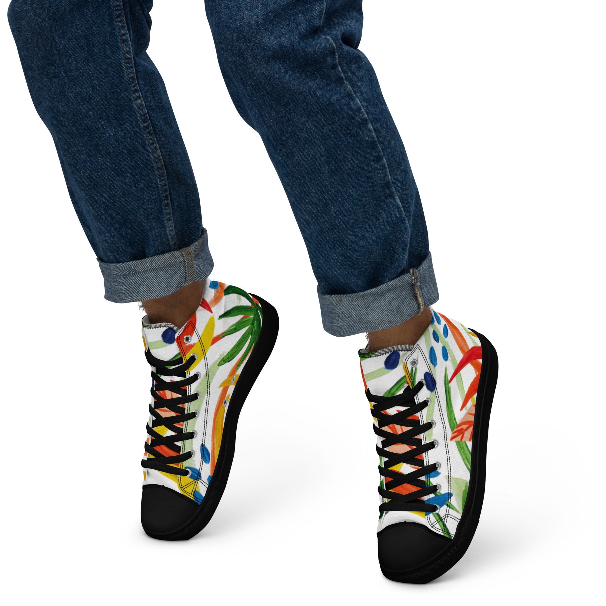 Men’s high top canvas shoes - Divine Janisal Design