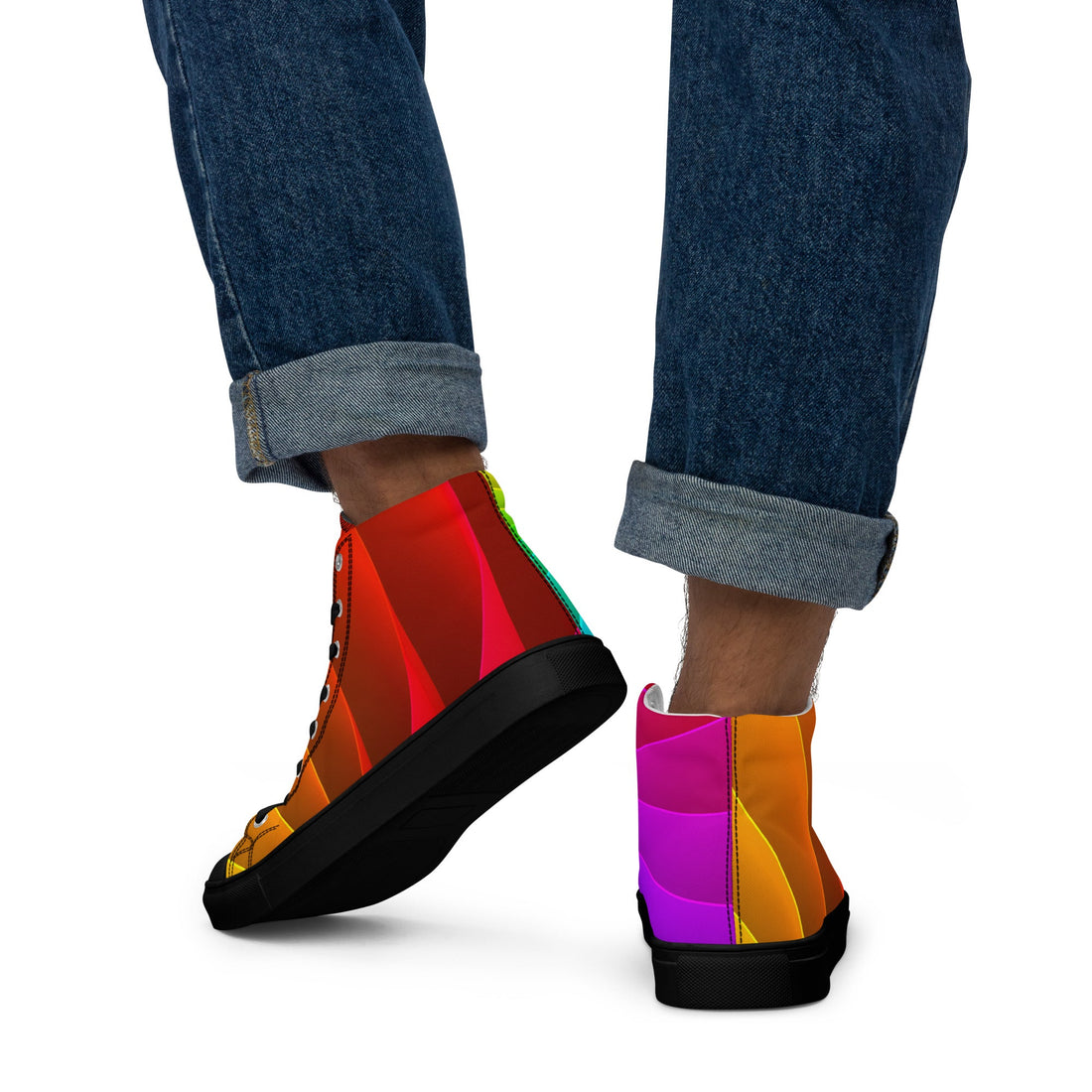 Men’s high top canvas shoes - Divine Janisal Design