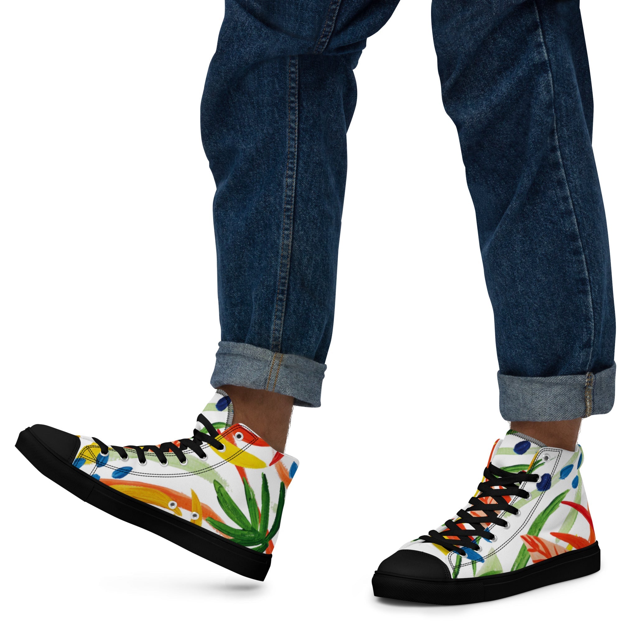 Men’s high top canvas shoes - Divine Janisal Design