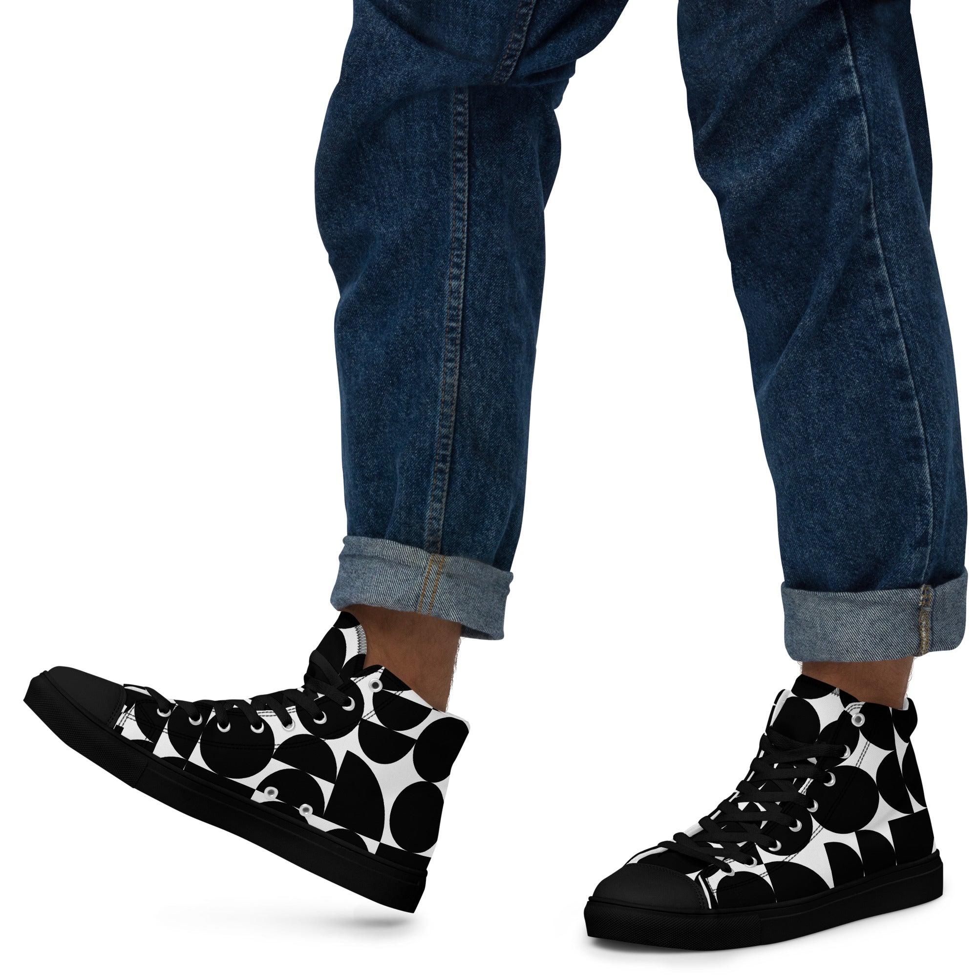 Men’s high top canvas shoes - Divine Janisal Design