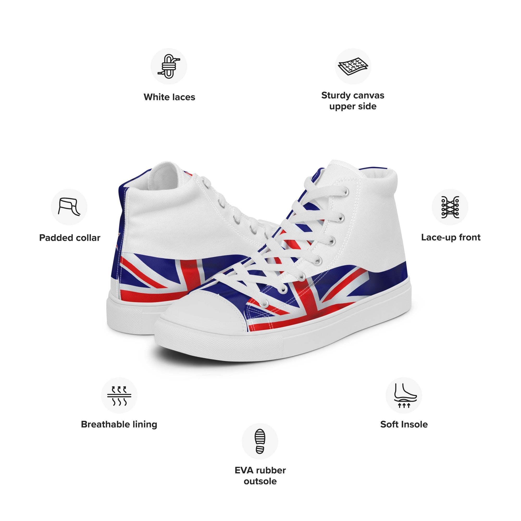 Men’s high top canvas shoes - Divine Janisal Design