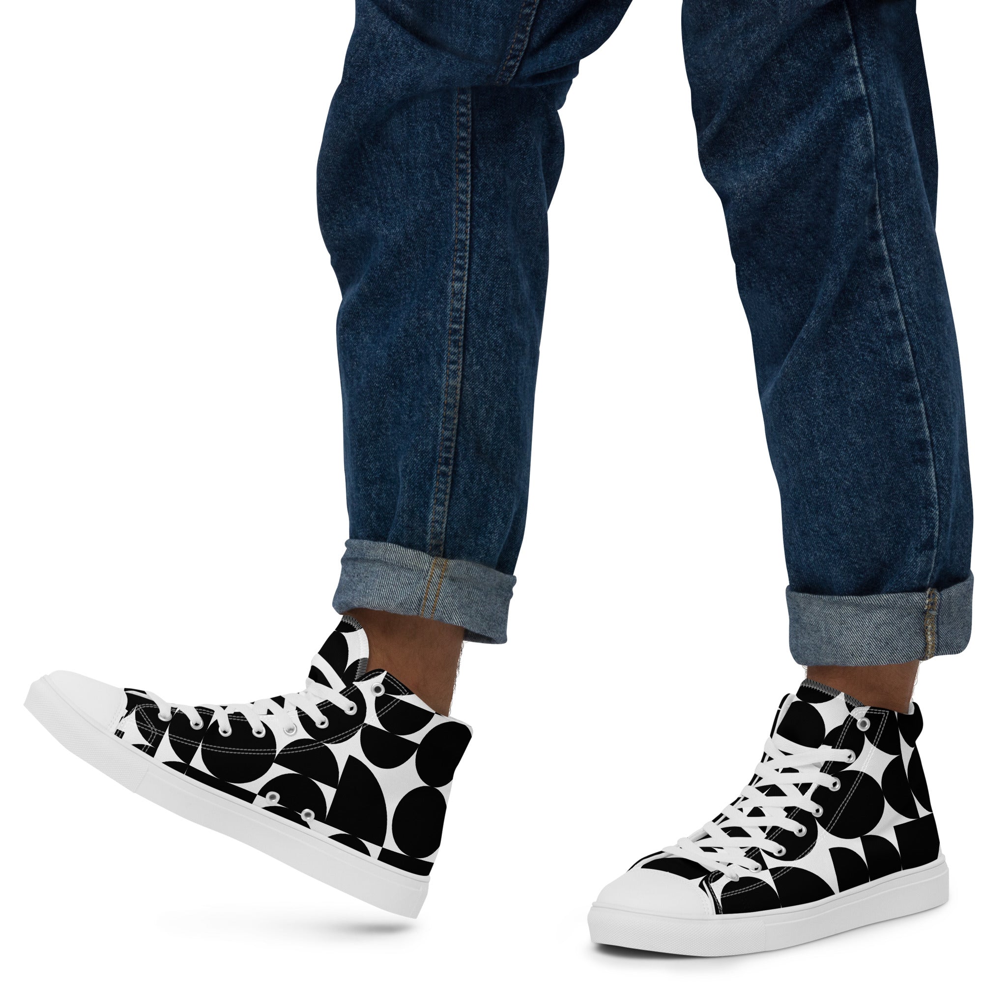 Men’s high top canvas shoes - Divine Janisal Design