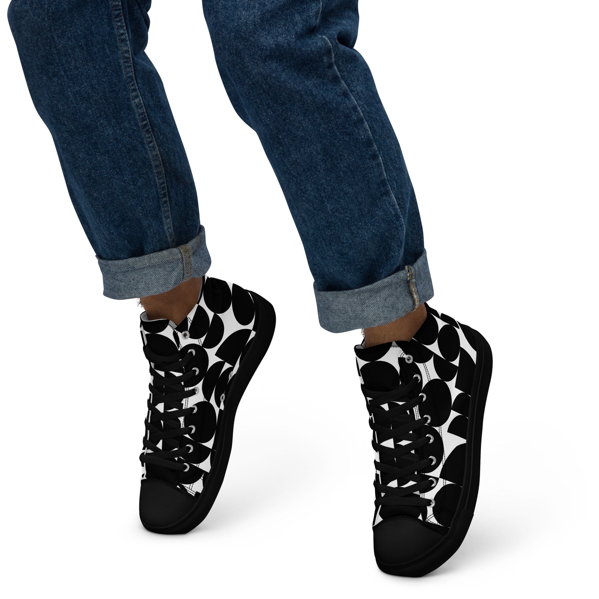 Men’s high top canvas shoes - Divine Janisal Design