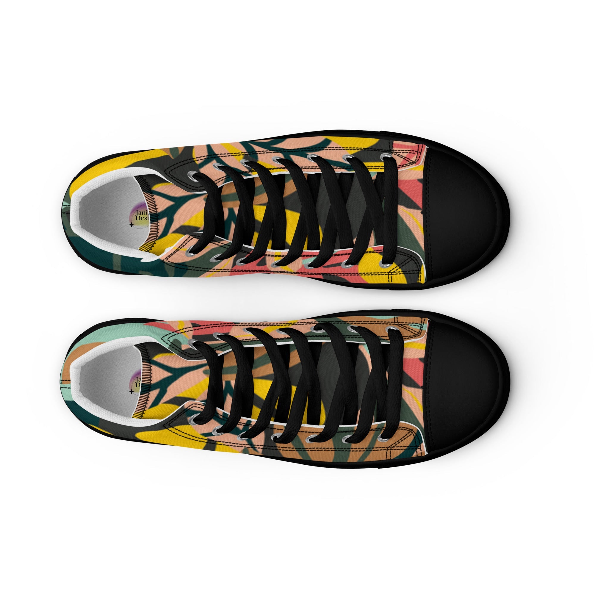 Men’s high top canvas shoes - Divine Janisal Design