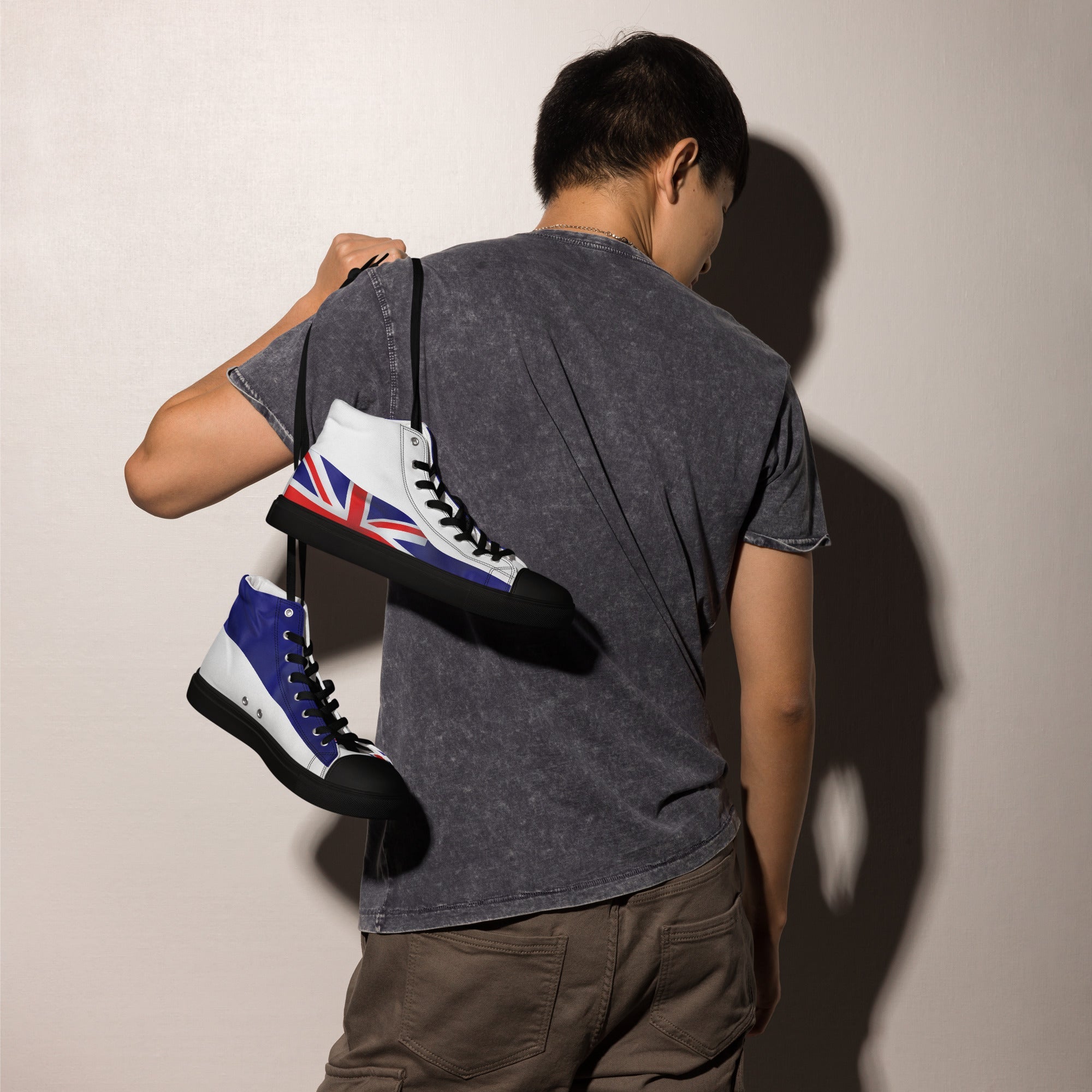 Men’s high top canvas shoes - Divine Janisal Design