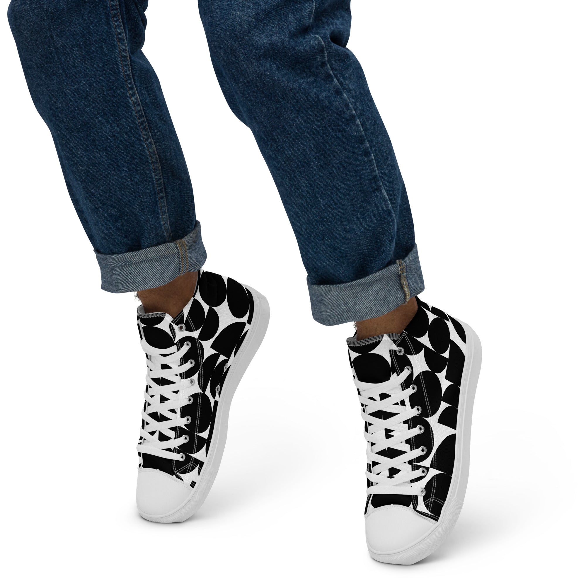 Men’s high top canvas shoes - Divine Janisal Design