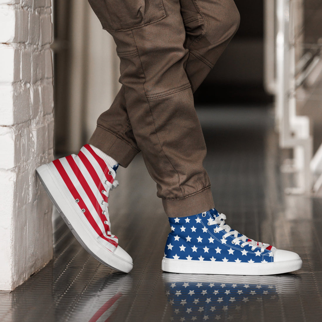 Men’s high top canvas shoes - Divine Janisal Design