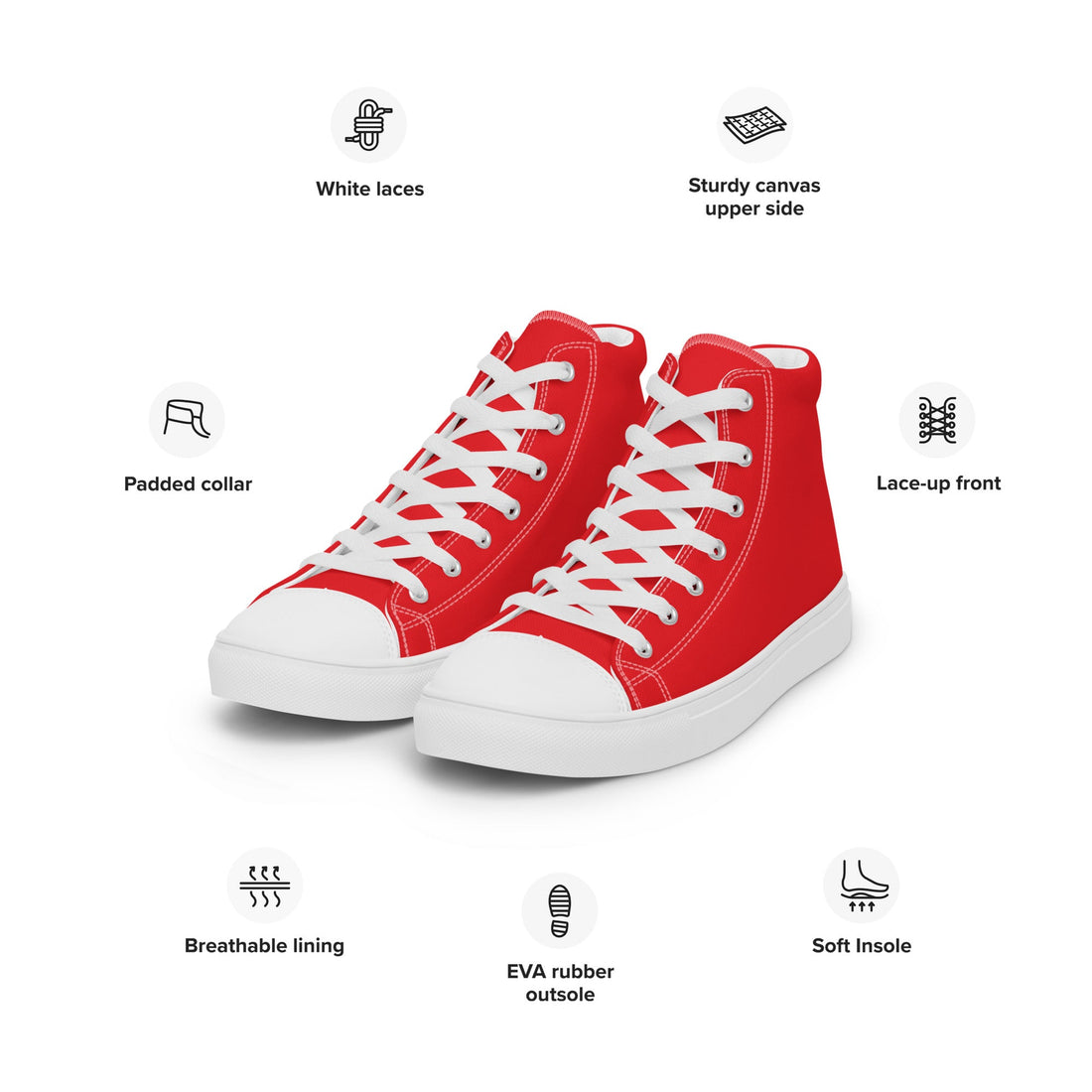 Men’s high top canvas shoes - Divine Janisal Design