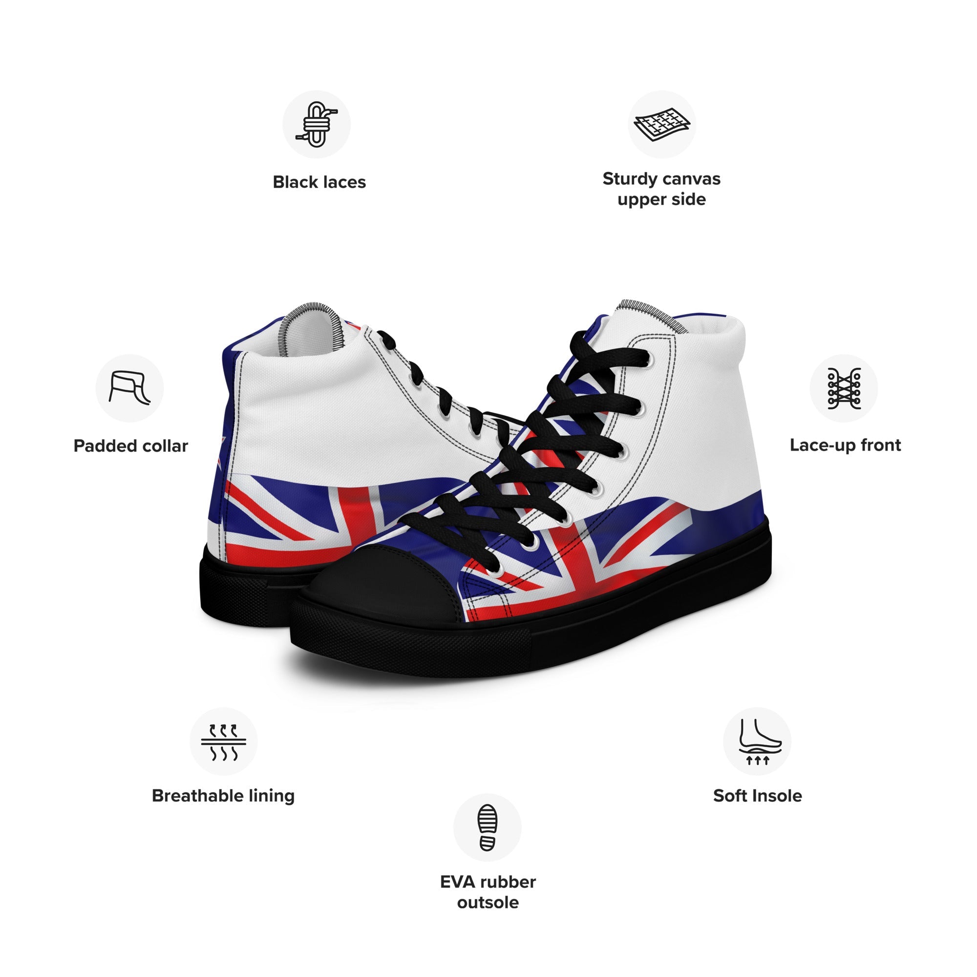 Men’s high top canvas shoes - Divine Janisal Design