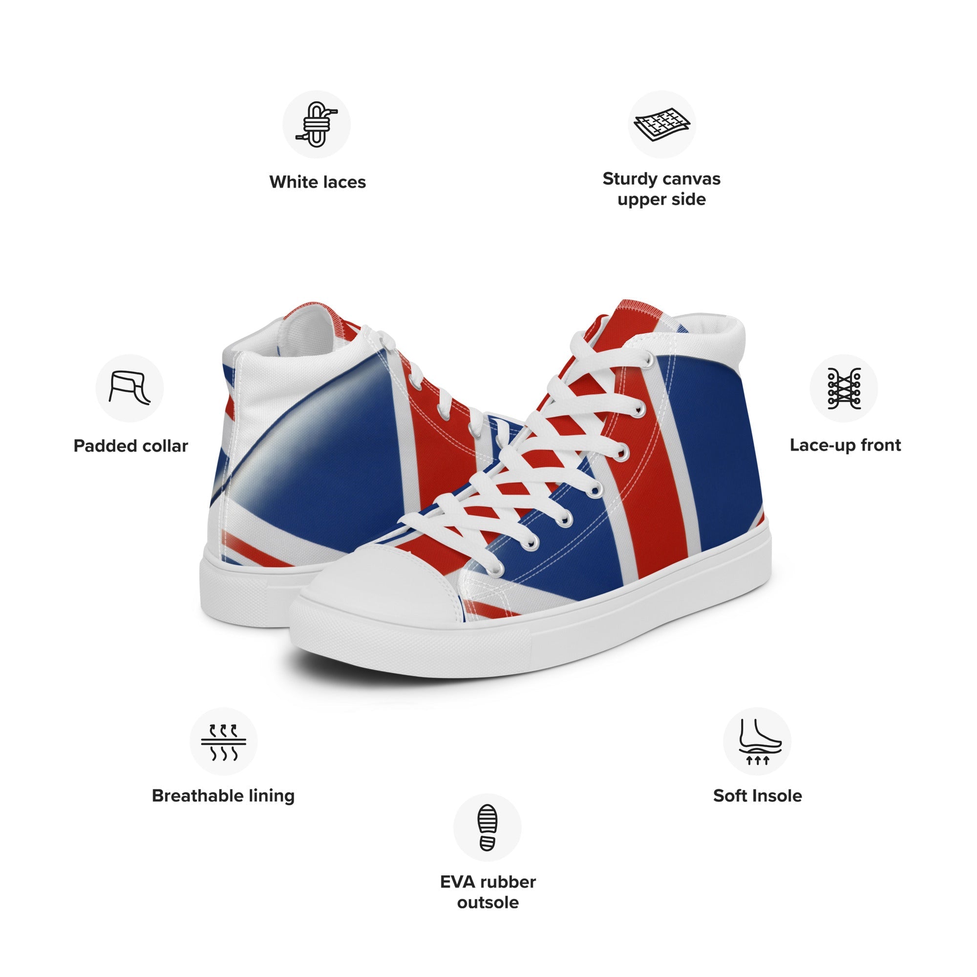 Men’s high top canvas shoes - Divine Janisal Design