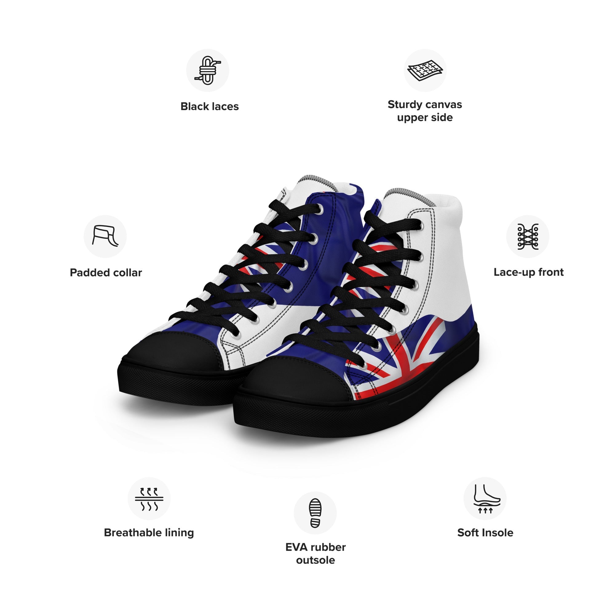 Men’s high top canvas shoes - Divine Janisal Design