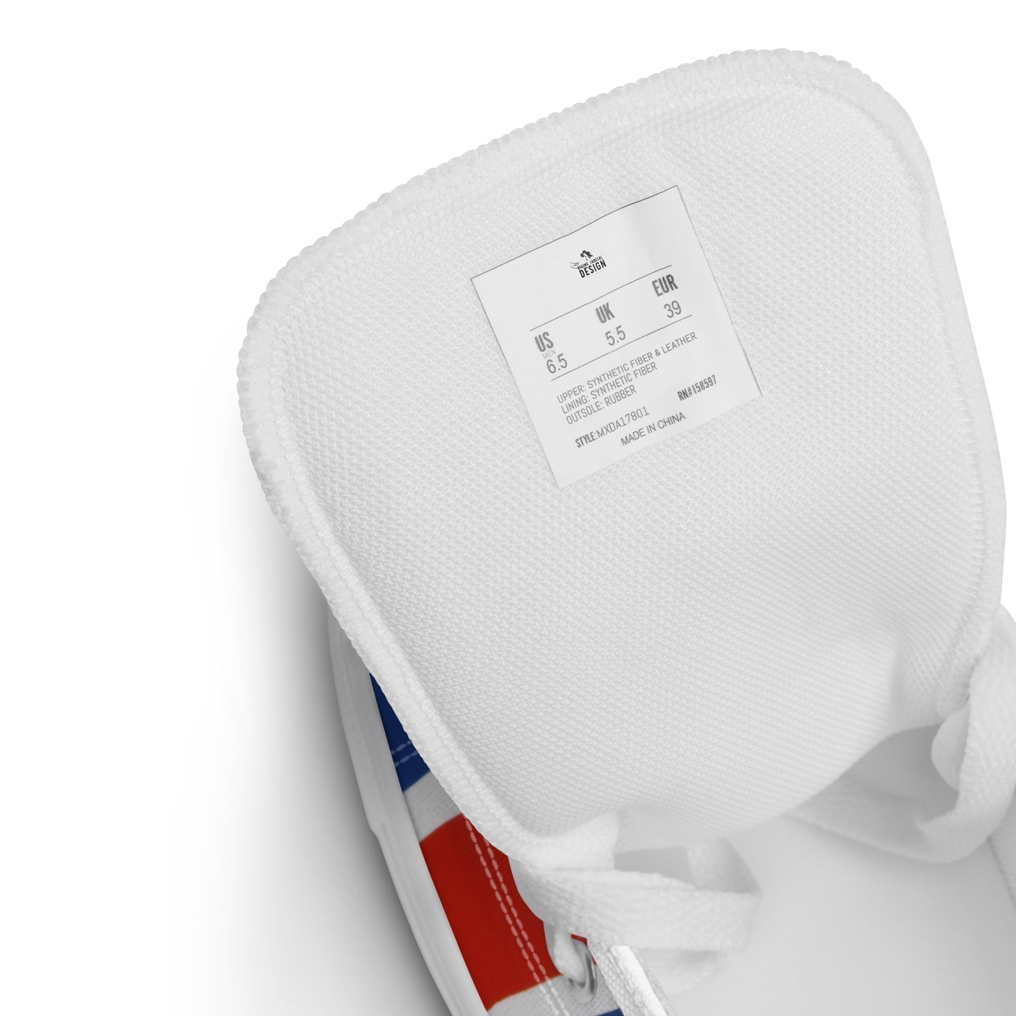 Men’s high top canvas shoes - Divine Janisal Design