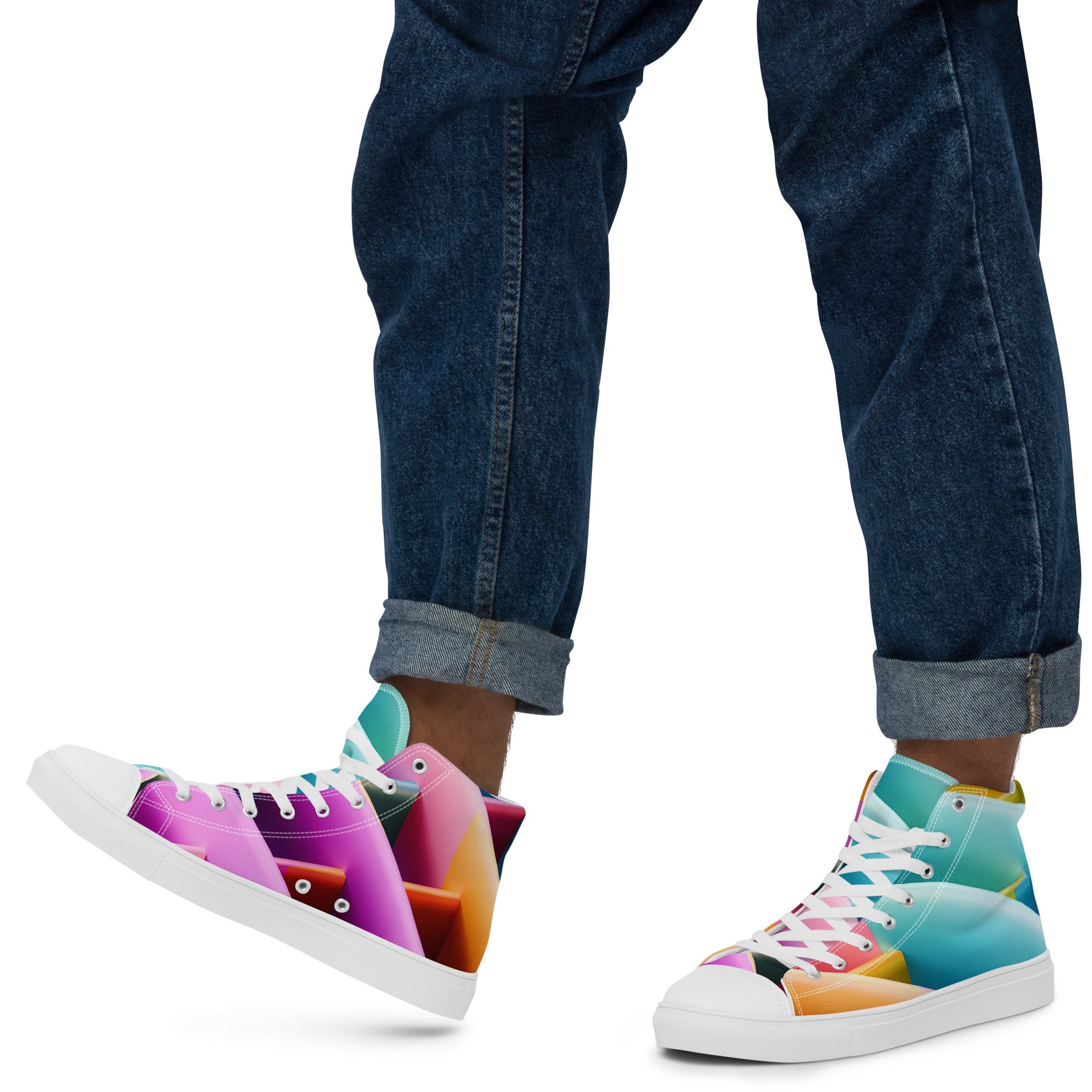 Men’s high top canvas shoes - Divine Janisal Design
