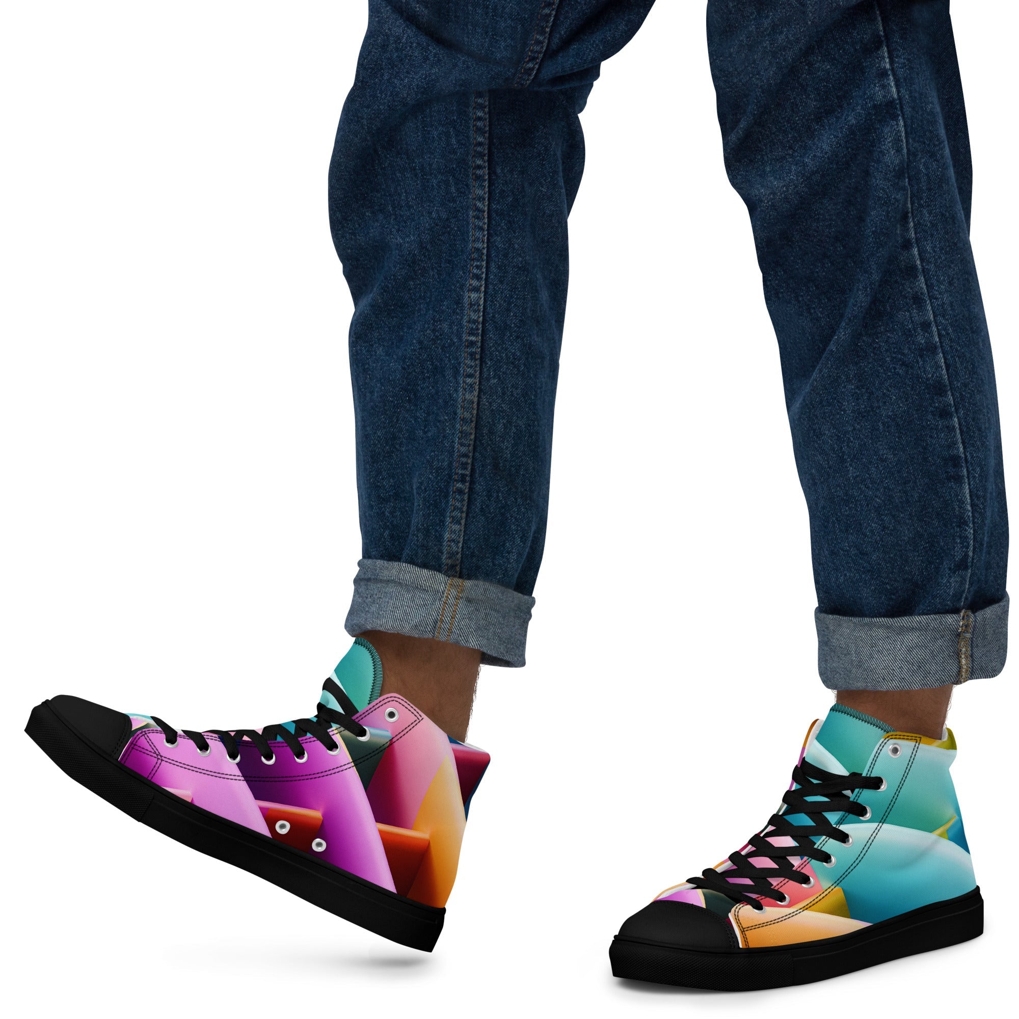 Men’s high top canvas shoes - Divine Janisal Design
