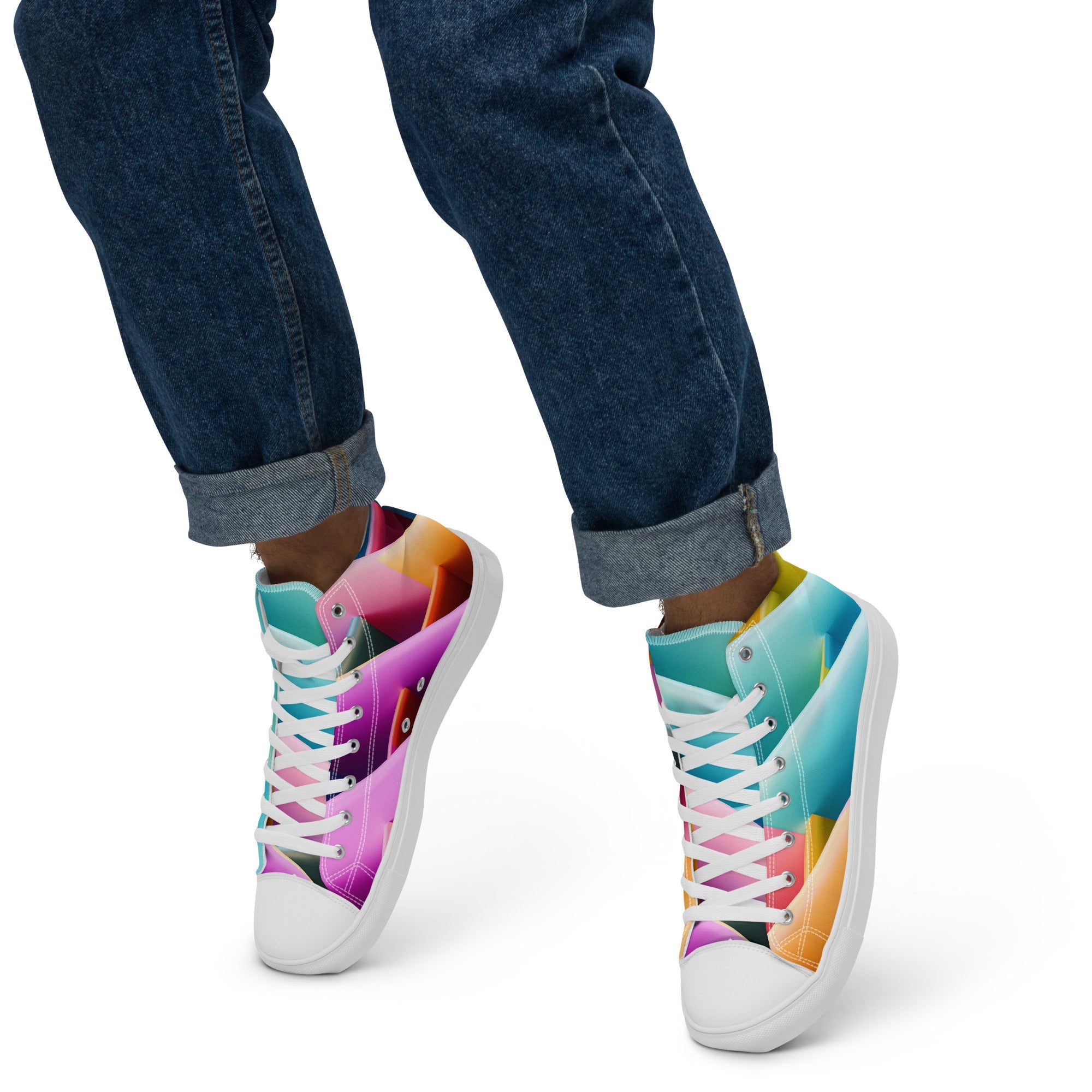 Men’s high top canvas shoes - Divine Janisal Design