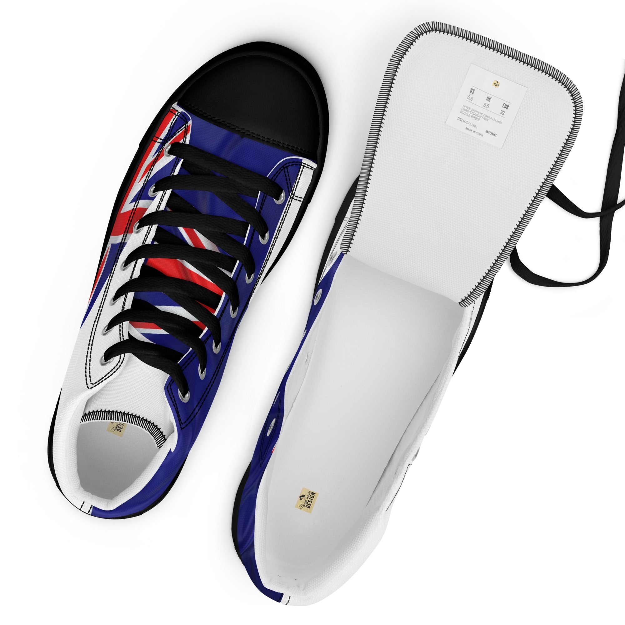 Men’s high top canvas shoes - Divine Janisal Design