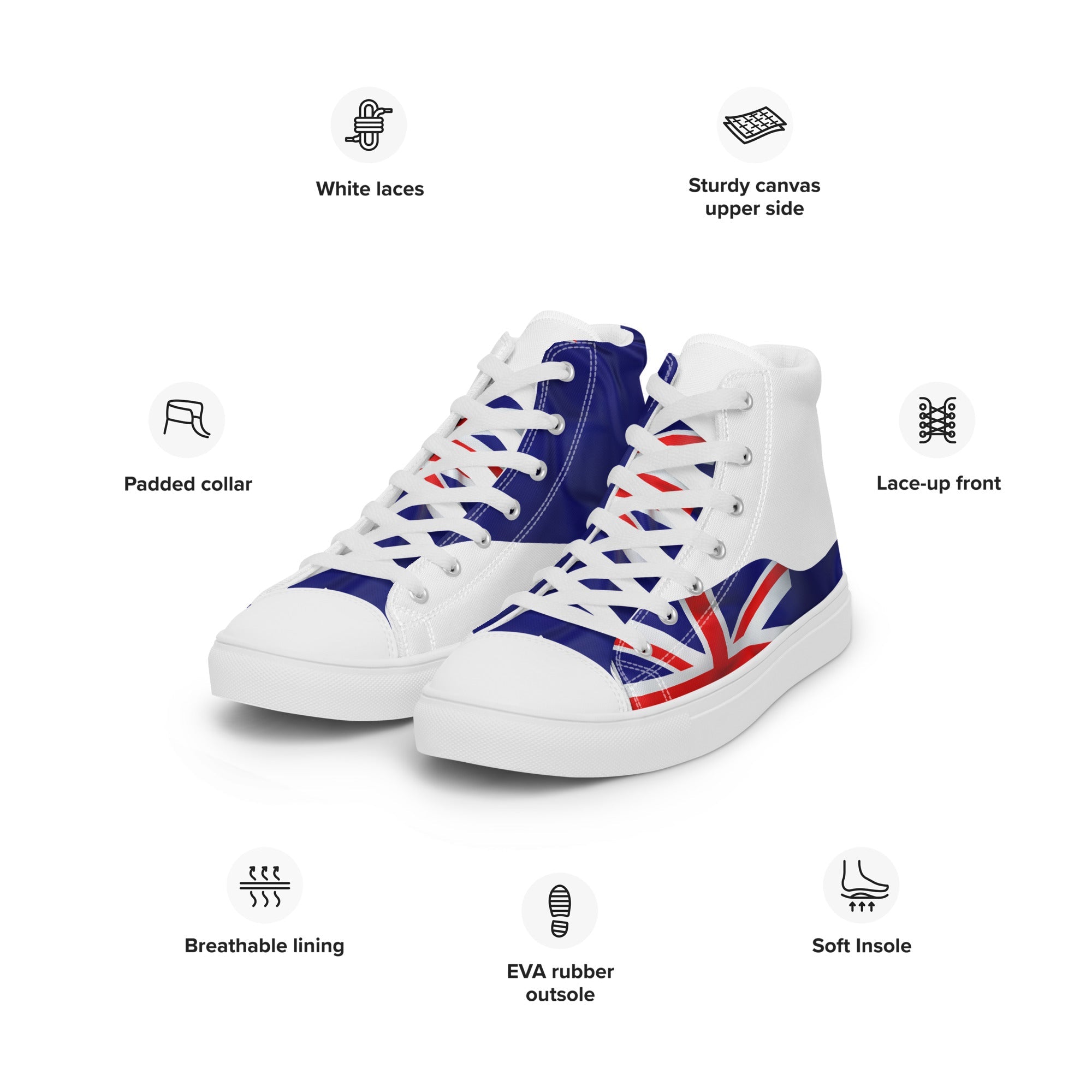 Men’s high top canvas shoes - Divine Janisal Design