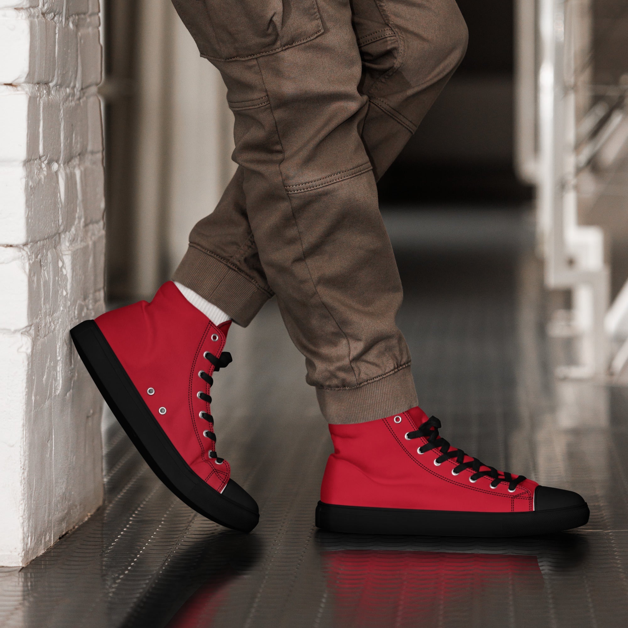 Men’s high top canvas shoes - Divine Janisal Design