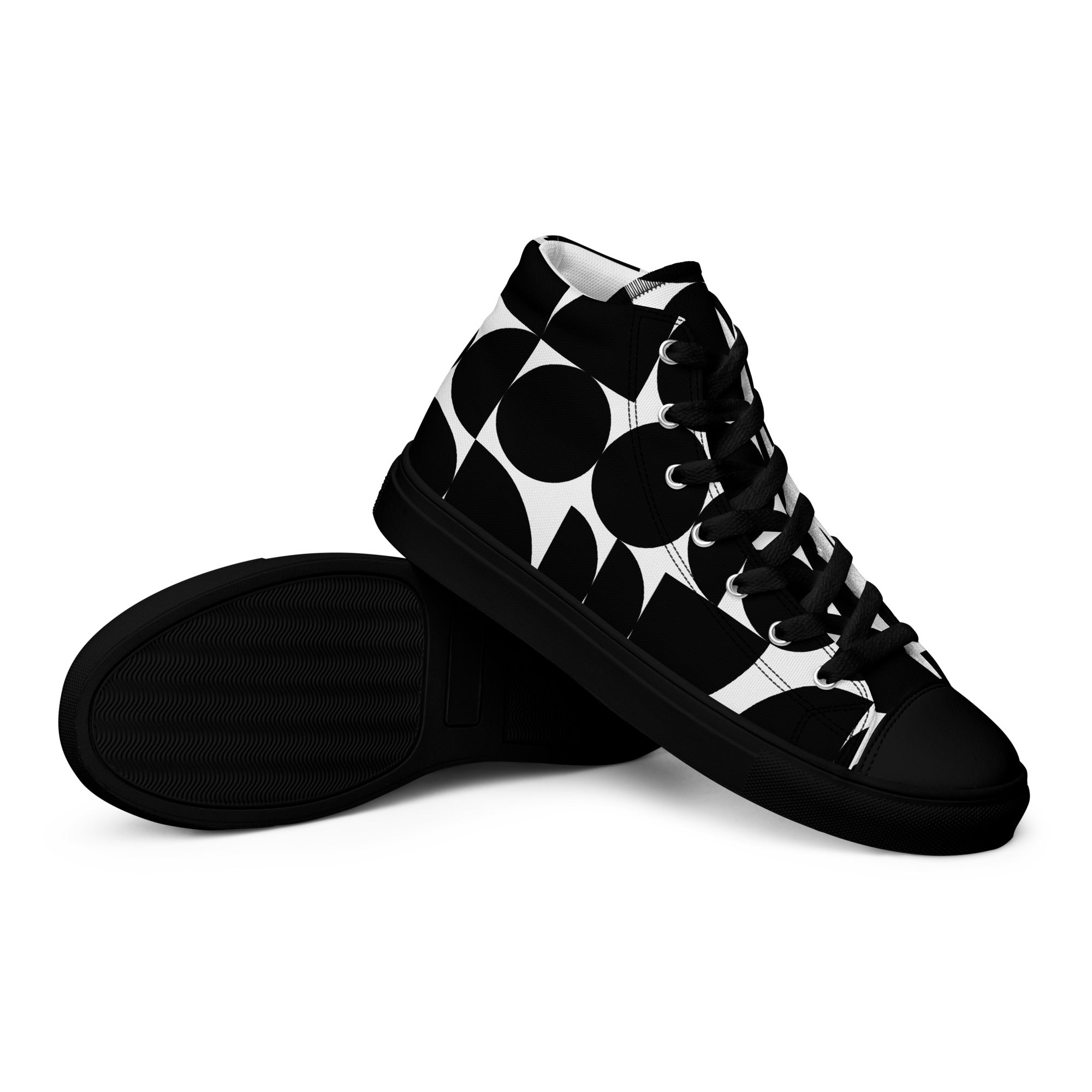 Men’s high top canvas shoes - Divine Janisal Design