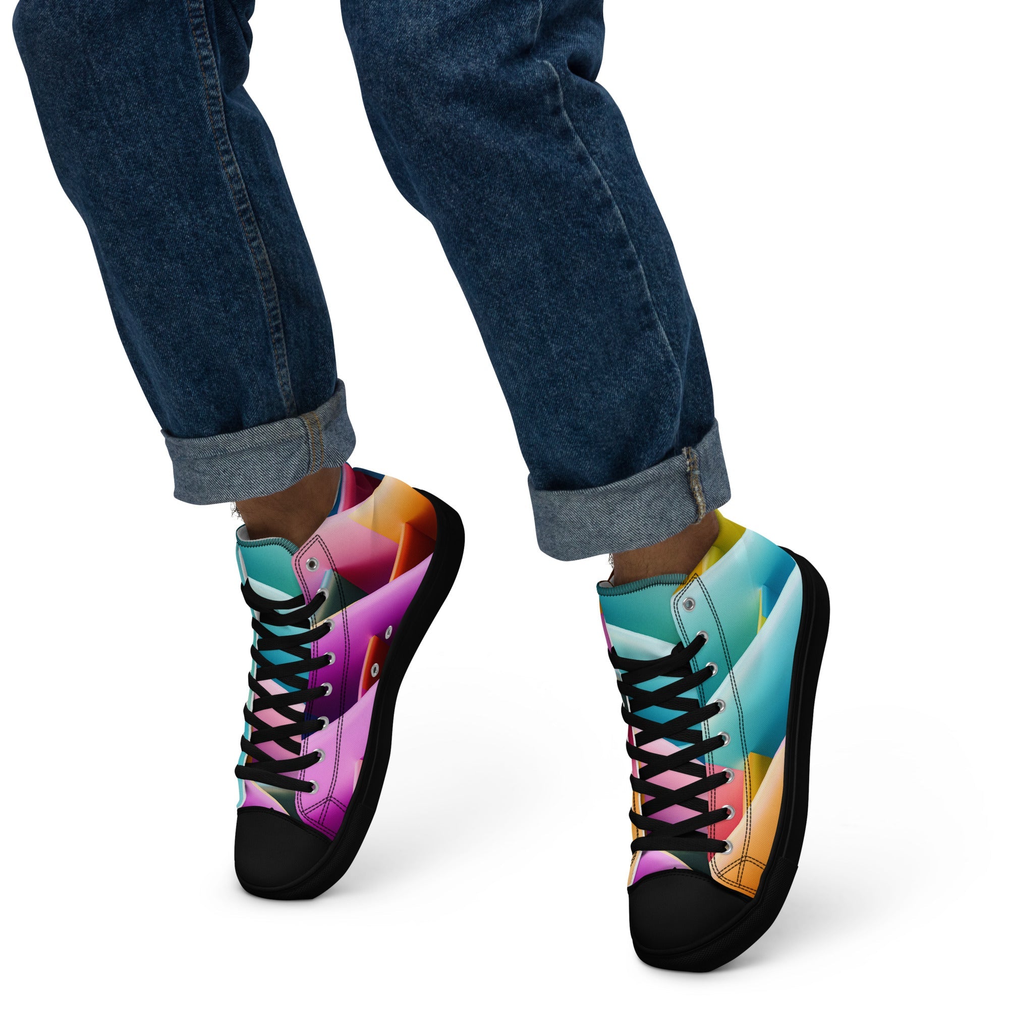 Men’s high top canvas shoes - Divine Janisal Design