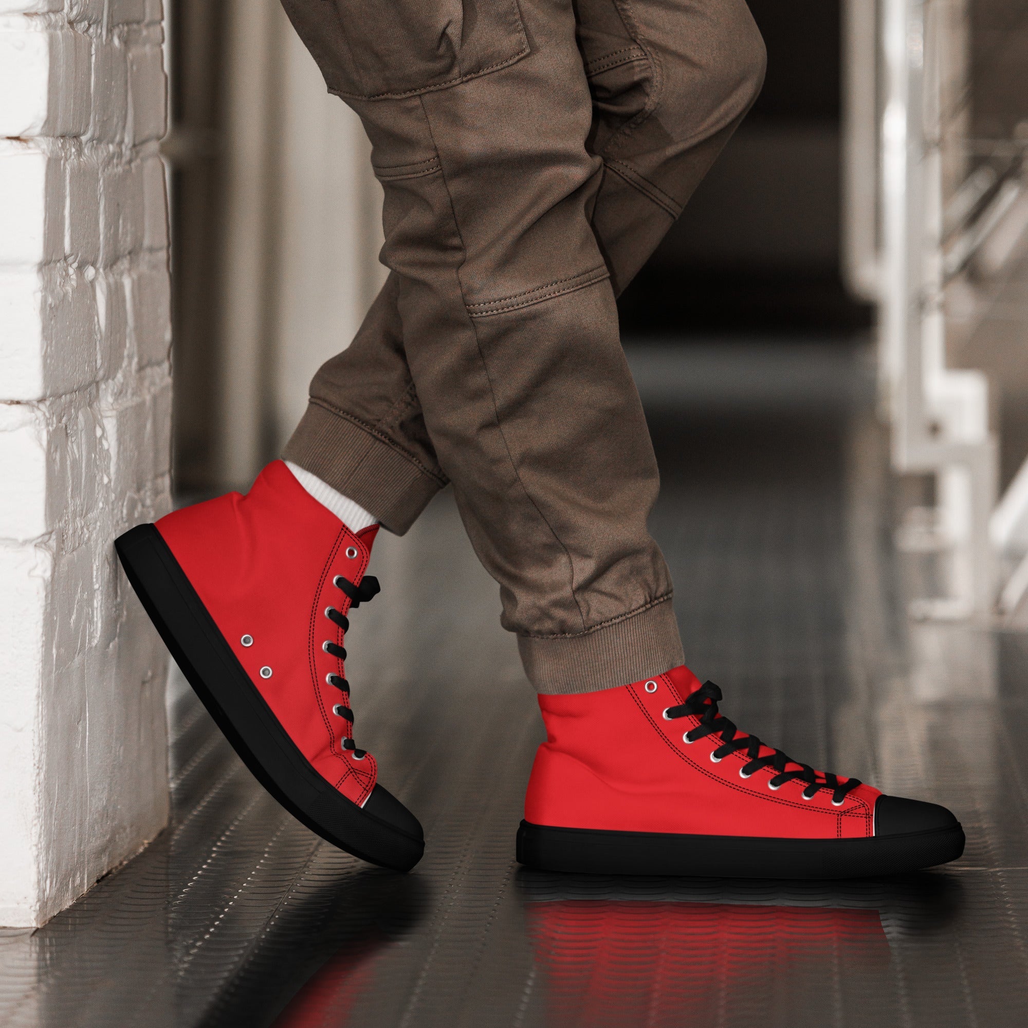 Men’s high top canvas shoes - Divine Janisal Design