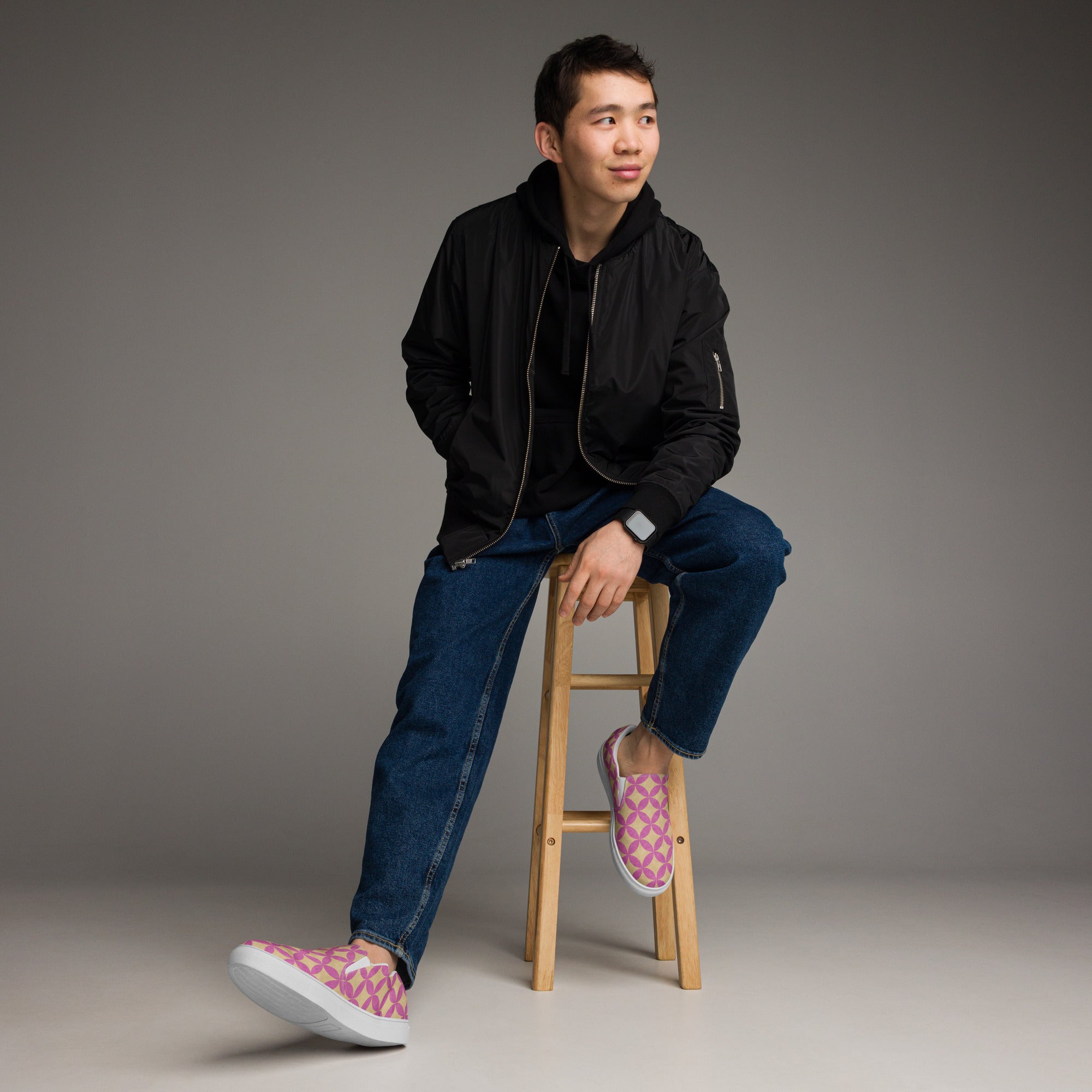 Men’s slip - on canvas shoes - Divine Janisal Design