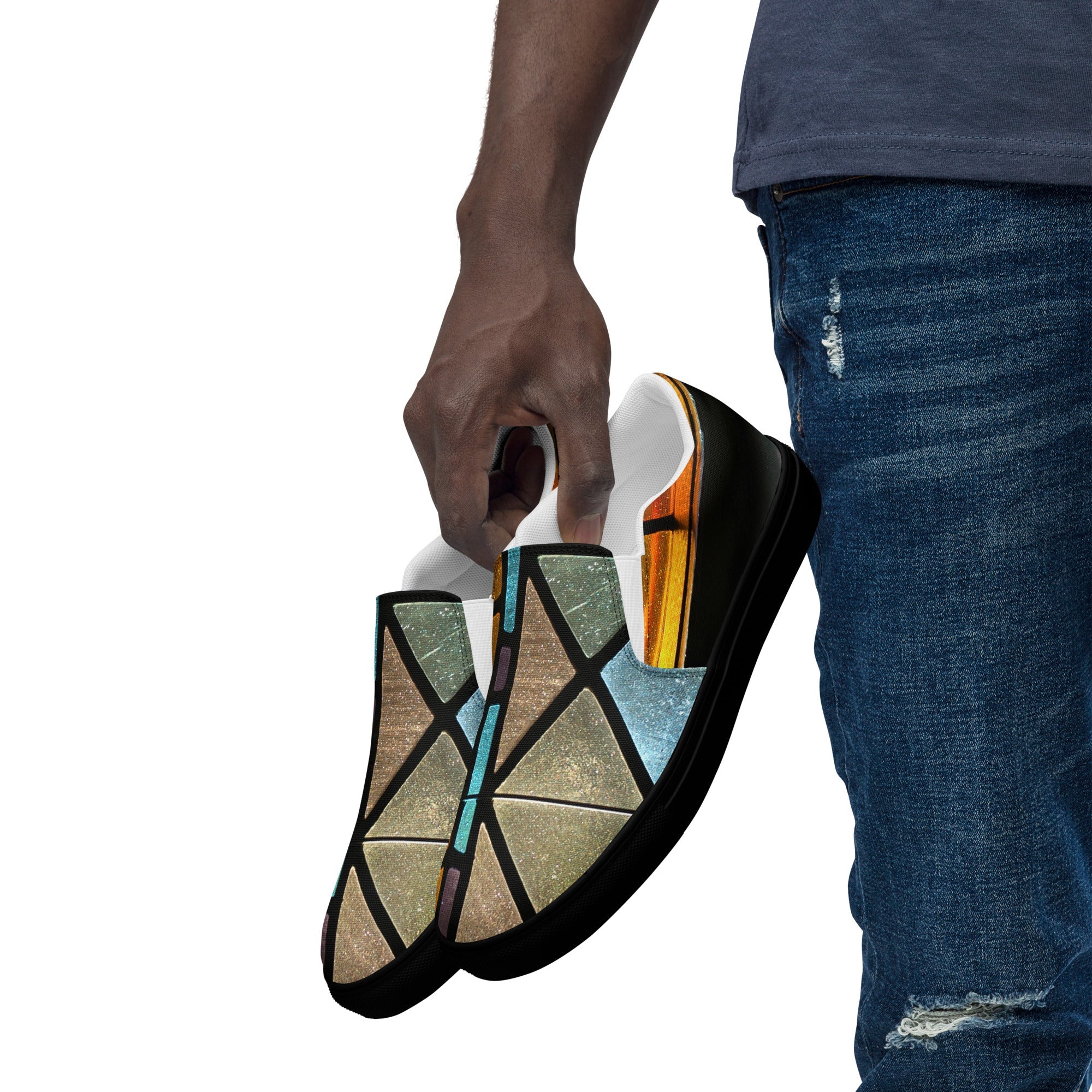 Men’s slip - on canvas shoes - Divine Janisal Design