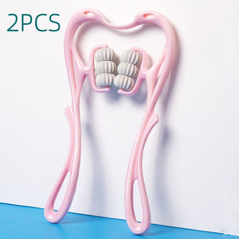 Multifunctional Manual Six - wheel Neck Massager - Divine Janisal Design