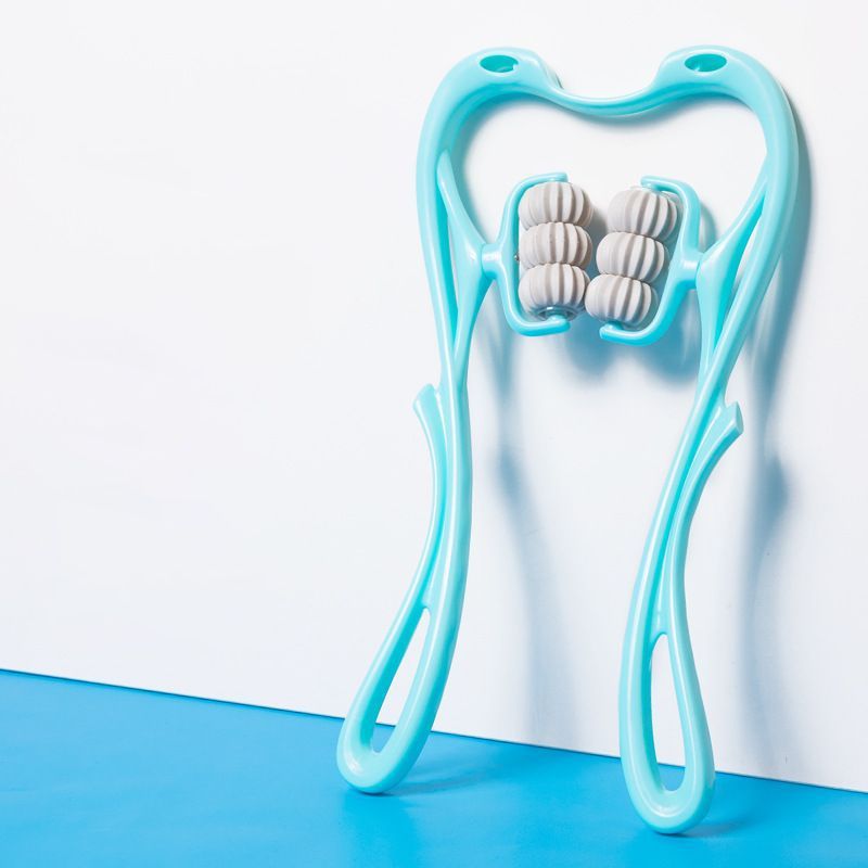 Multifunctional Manual Six - wheel Neck Massager - Divine Janisal Design