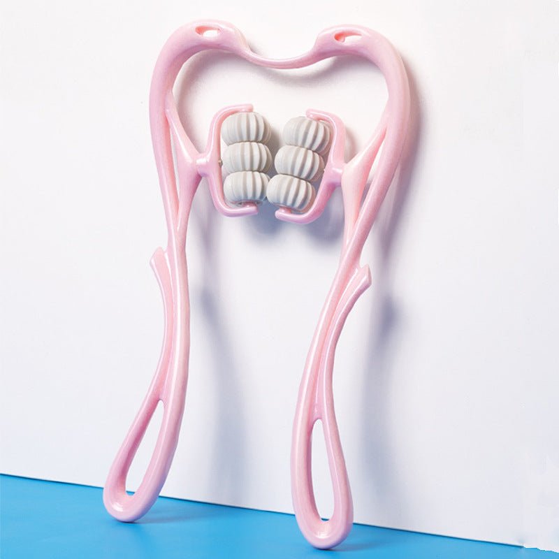 Multifunctional Manual Six - wheel Neck Massager - Divine Janisal Design