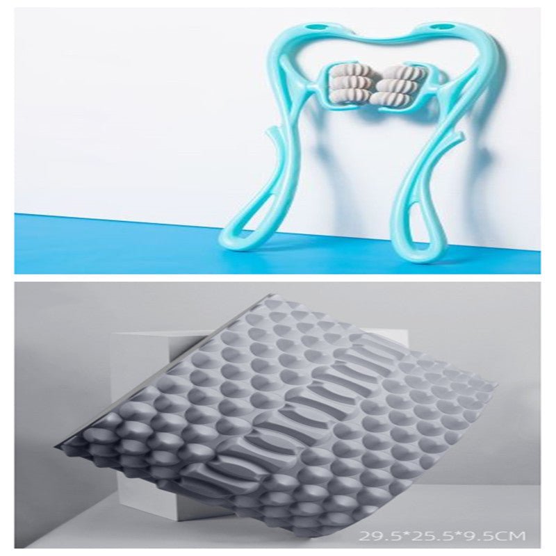 Multifunctional Manual Six - wheel Neck Massager - Divine Janisal Design