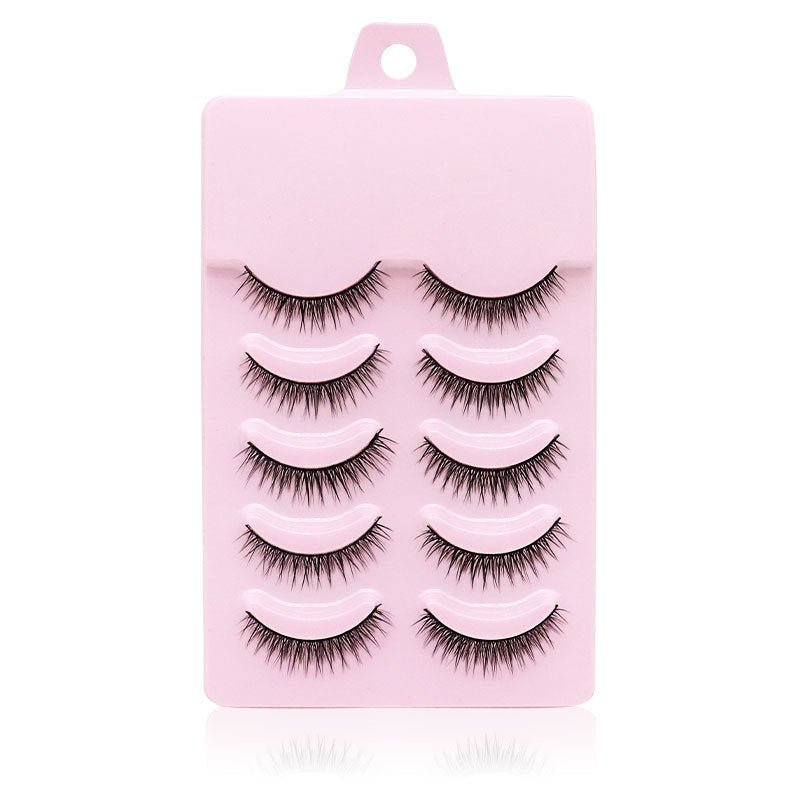 Natural Short Cross False Eyelashes - Divine Janisal Design