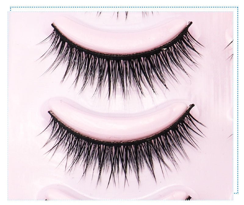Natural Short Cross False Eyelashes - Divine Janisal Design