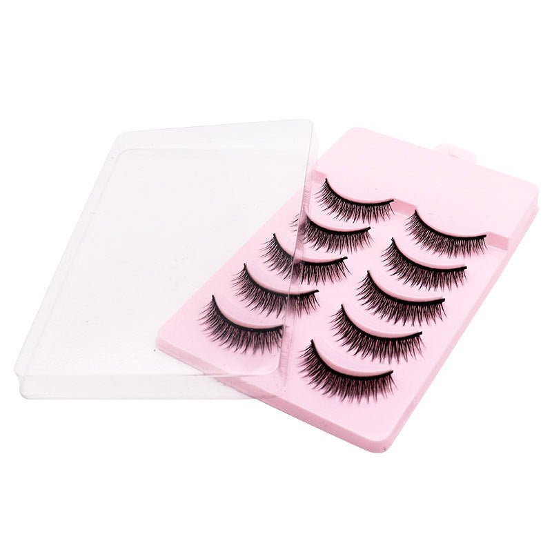 Natural Short Cross False Eyelashes - Divine Janisal Design